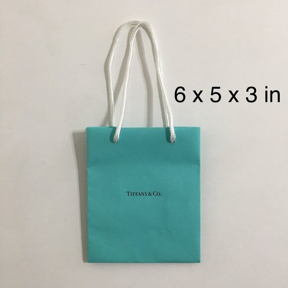 Tiffany & Co Mini Paper Gift Bag 6" x 5" x 3" NEW! - Picture 1 of 14